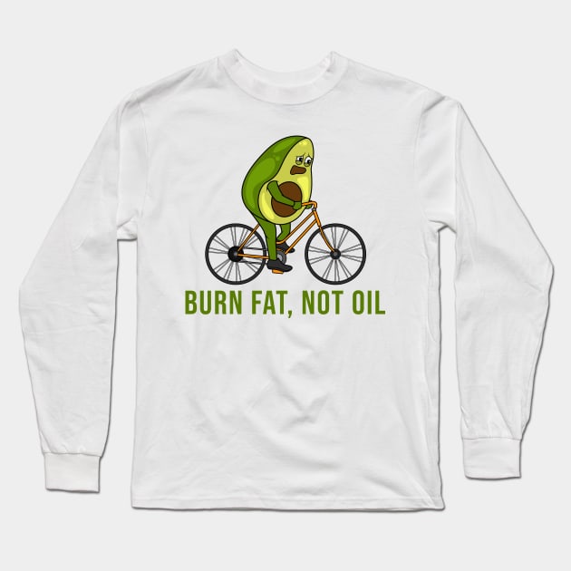 cycling avocado for the climate Long Sleeve T-Shirt by Lomitasu